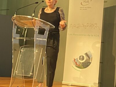 Marie-Anne Frison-Roche intervenant aux Rencontres de la Haute Autorité de l’Audit (H2A), 2 juillet 2025
