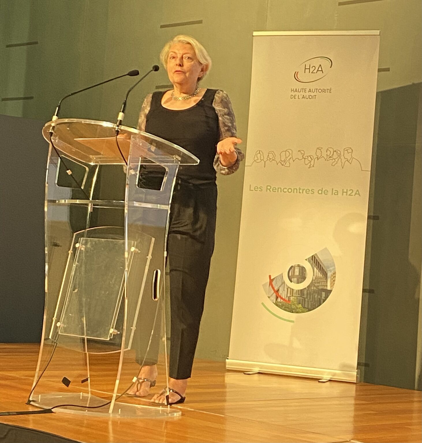 Marie-Anne Frison-Roche intervenant aux Rencontres de la Haute Autorité de l’Audit (H2A), 2 juillet 2025